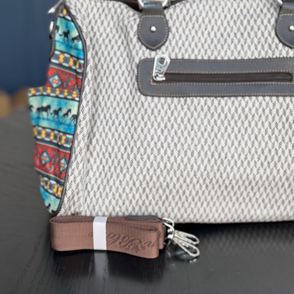 American Bling by Montana West Weekender Bag NWT - Picture 5 of 7